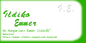 ildiko emmer business card